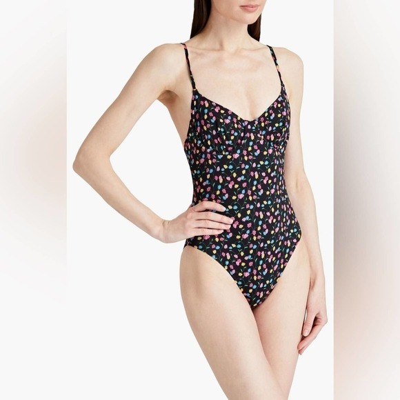 NWT- Solid & Striped Taylor floral-print swimsuit Underwire one piece - Picture 1 of 5